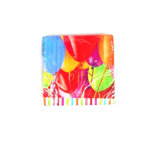 Wholesale Napkins - 16Count Packs Balloon Style - 36 Packs For $23.40