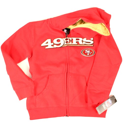 San Francisco 49ers Apparel - Youth/Children Assorted Sizes Full Zip Hoodies - 3 For $45.00