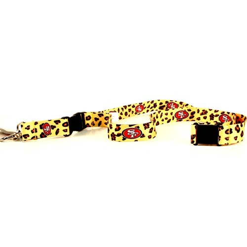 San Francisco 49ers Lanyards - The LEOPARD Series - 12 For $30.00