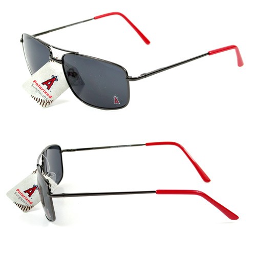 Los Angeles Angels Sunglasses - GunMetal Style - 12 Pair For $48.00