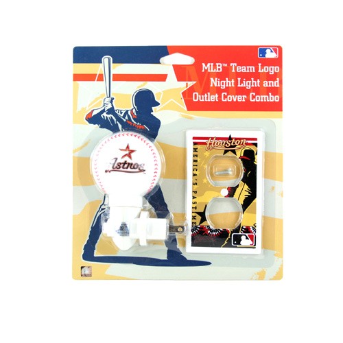 Houston Astros Night Lights - Nite Light / Switch Cover Set - 12 Sets For $24.00