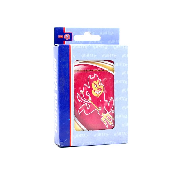 Arizona State Sun Devils Playing Cards - Hunter Style - Red - Devil Logo - 12 Decks For $24.00