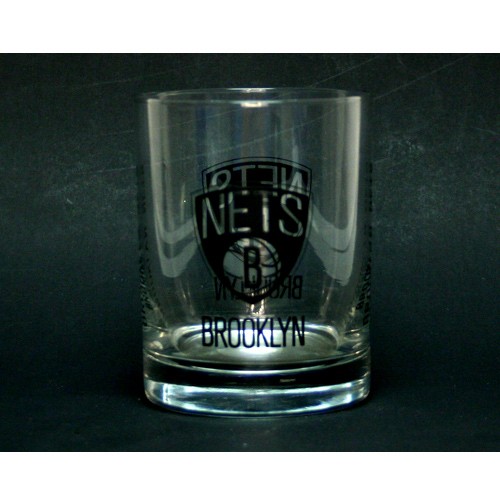 Closeout - Brooklyn Nets Glassware - Rock Cocktail Glasses - 4 Glasses For $20.00