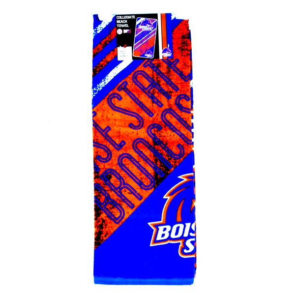 Boise State Beach Towels - Full Size Diagonal Style - 2 Towels For $16.00