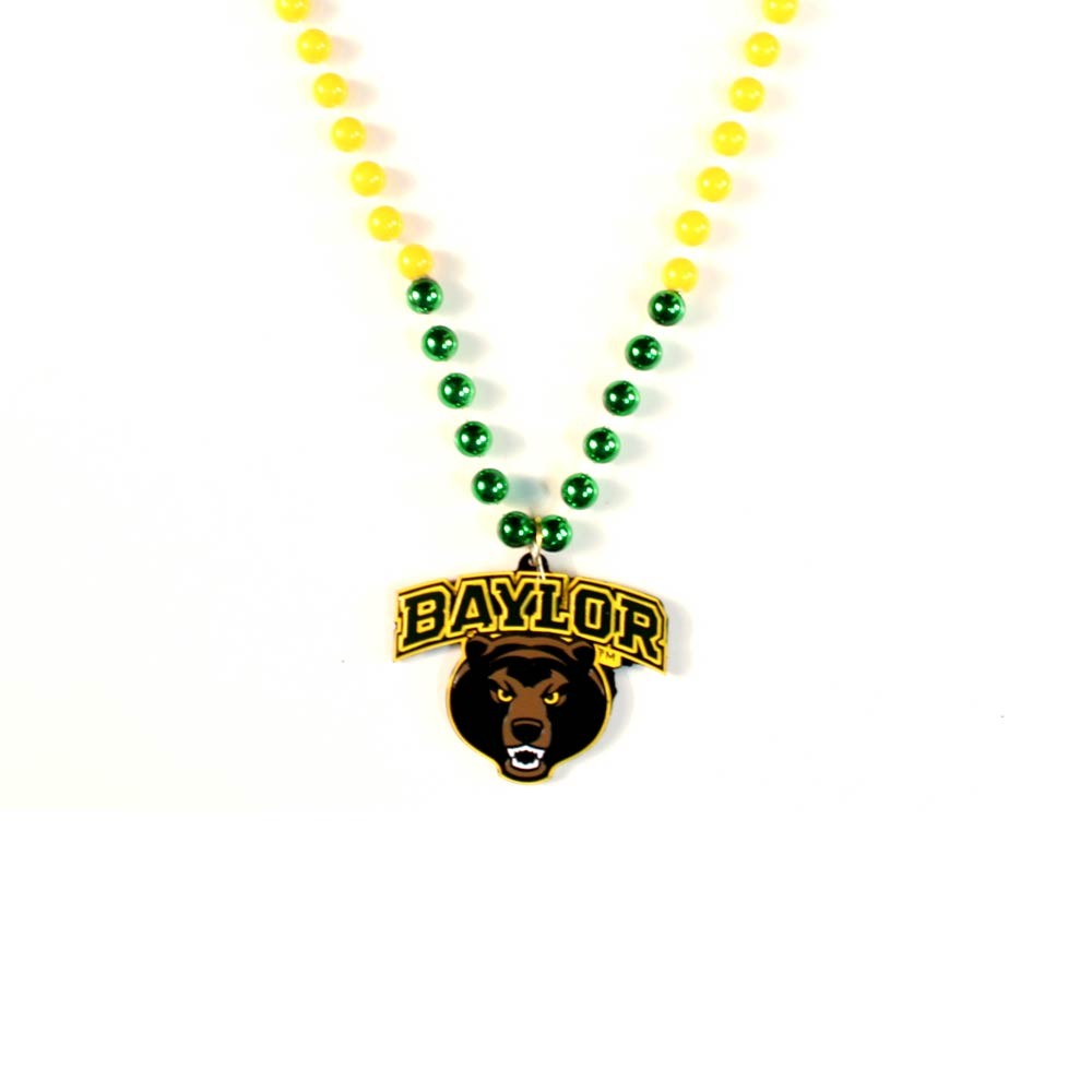 Baylor Sports Beads With Medallion