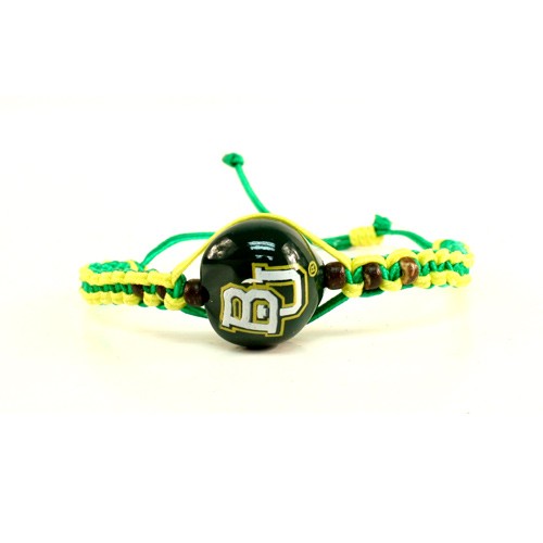 Special Buy - Baylor University Bracelets - Single KuKui Macramé Bracelets - 12 For $24.00