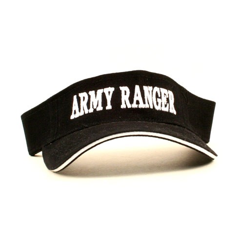 Wholesale Visors - Black Army Ranger Visors - 12 For $18.00