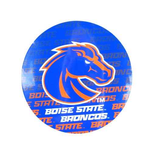 Boise State Magnets - 4" Round Wordmark Style - 12 For $12.00