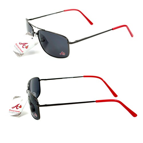 Atlanta Braves Sunglasses - GunMetal Style - 12 Pair For $60.00
