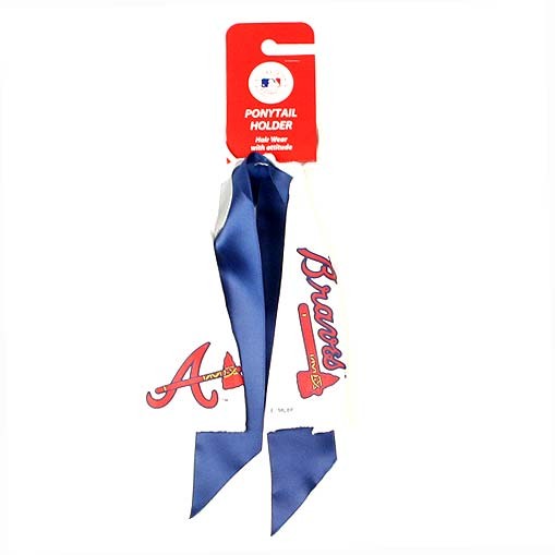 Closeout - Atlanta Braves Merchandise - Ponytail Holders - 12 Ponies For $24.00