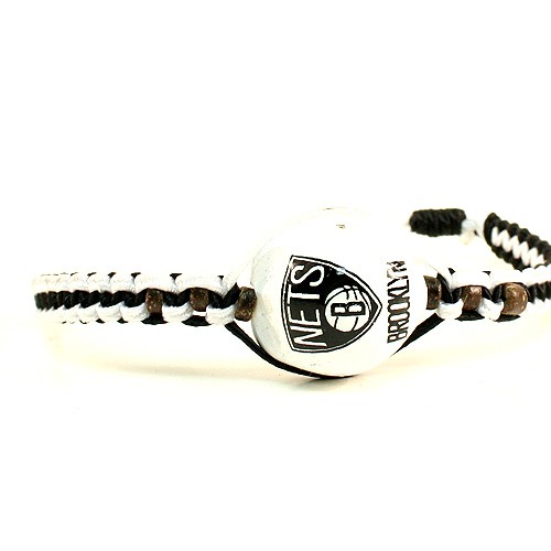 Brooklyn Nets Bracelets - Single Nut Macramé Bracelets - 12 For $24.00
