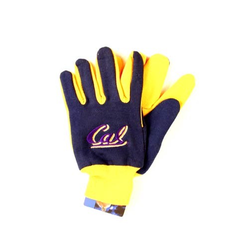 Cal Merchandise - Blue/Yellow Grip Gloves - 12 Pair For $30.00
