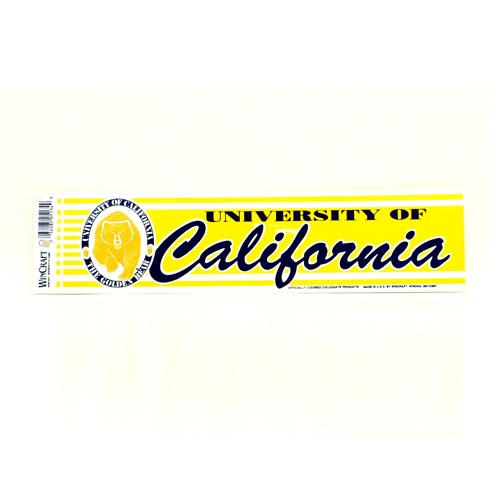 Cal State Golden Bears Bumper Stickers - 3"x12" Win Style - 12 For $18.00