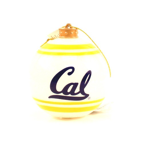 Cal Bearcats Ornaments - Striped Ball Ornaments - 12 For $24.00