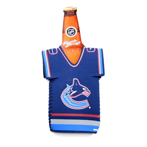 Vancouver Canucks Bottle Huggie - Blue Jersey Style - 24 For $12.00