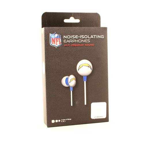 San Diego Chargers Earbuds - Black Box Style - $5.00 Each