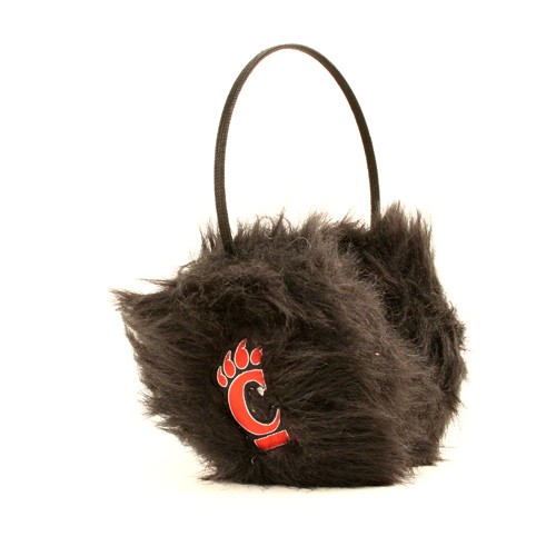 Seaonsal Closeout - Cincinnati Bearcats - Black Fuzzy Earmuffs - 12 Earmuffs For $36.00