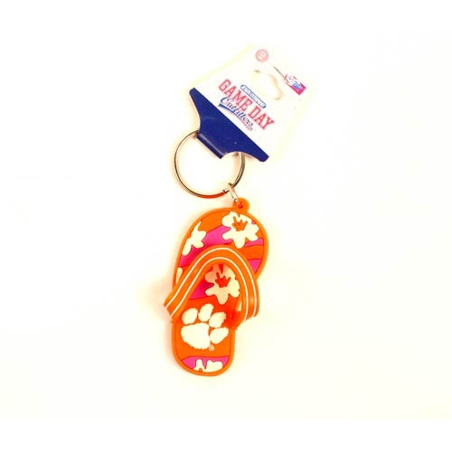 Clemson Tigers Keychains - Flip Flop Style - 12 For $18.00