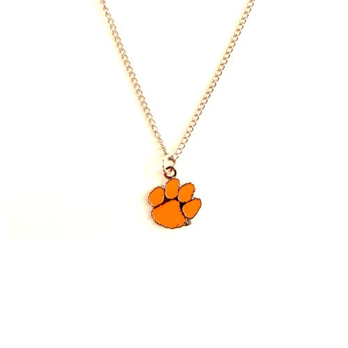 Clemson Tigers Necklace - AMCO Metal Chain and Pendant - $3.00