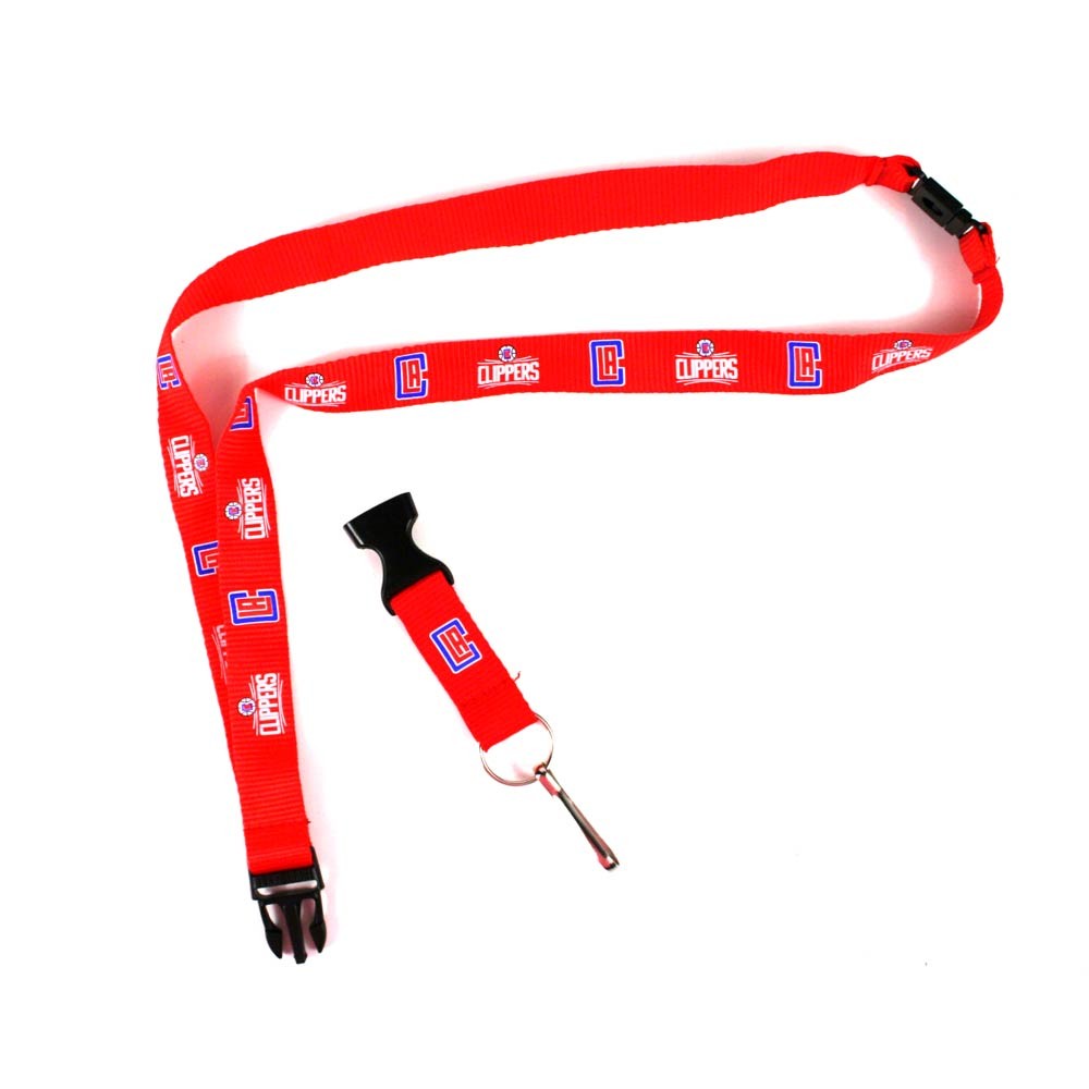 Los Angeles Clippers Lanyards - Red With Neck Release - 12 For $27.00
