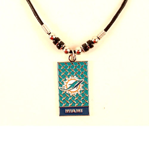 Miami Dolphins Necklaces - Diamond Plate Necklaces - $3.50 Each