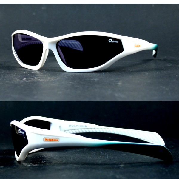 Blowout - Miami Dolphins Sunglasses - YOUTH Size Quake Style Sunglasses - 12 Pair For $30.00