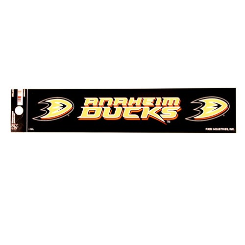 Anaheim Ducks Bumper Stickers - 2"x10" R Style - 12 For $12.00