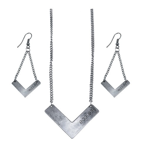 Philadelphia Eagles Chevron Sets - Earring And Necklace Sets - 12 For $24.00