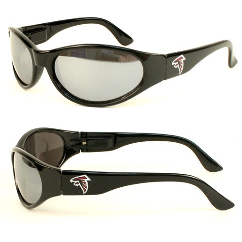 Wholesale NFL Sunglasses - Atlanta Falcons Solid Style Black Sunglasses - 12 Pair For $60.00