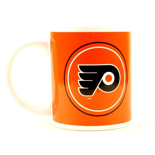 Philadelphia Flyers Mugs - 11OZ Team Color - White Handle Coffee Mugs - 4 For $20.00