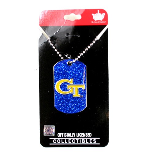 Georgia Tech Necklaces - Glitter Series Pendants - 12 For $30.00