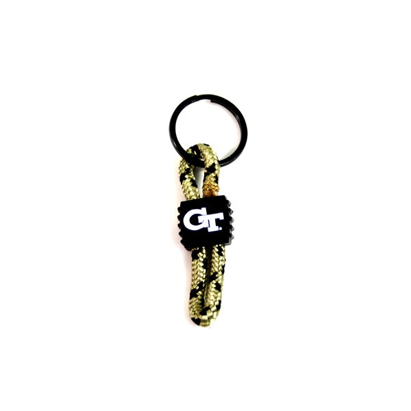 Georgia Tech Keychains - ROPE Style Keychains - 12 For $15.00