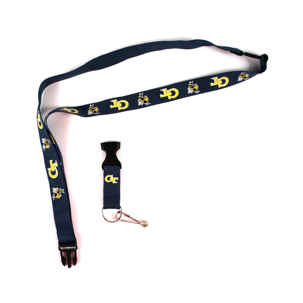 Georgia Tech Lanyards - With Neck Release - 12 For $27.00