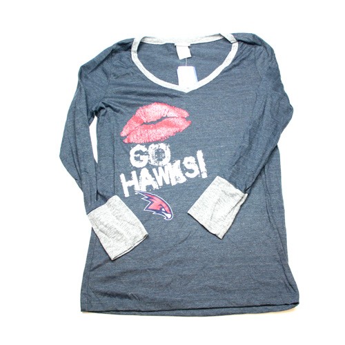 Atlanta Hawks Shirt - Kiss Style Long Sleeve Shirt - Assorted Sizes - 12 For $60.00