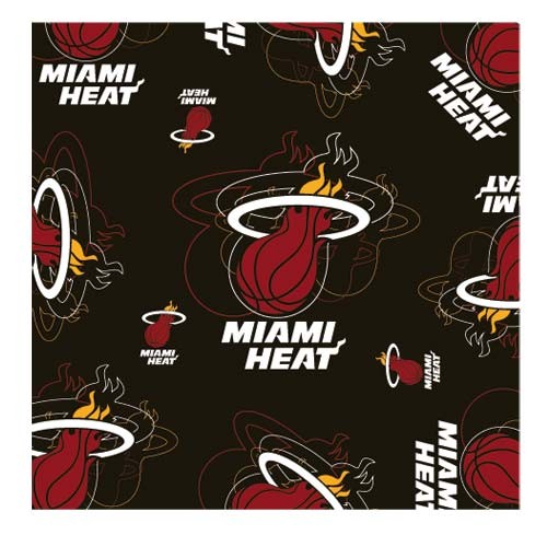 Style Change Blowout - Miami Heat Scarf - Silky Style - 35"x35" - 12 For $60.00