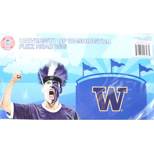 Washington Huskies Merchandise - Fuzz Head Wig - 2 For $10.00