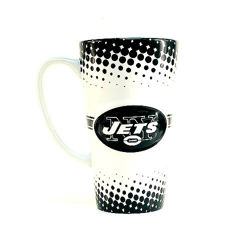 New York Jets Mugs - 16OZ Sculpted Latte Mugs - 4 For $24.00
