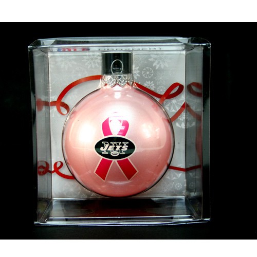 New York Jets Ornaments - PINK Ball Style - 12 For $30.00