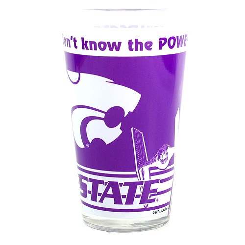 KState Wildcats Glass Pints - 16OZ Dual Logo With Star Wars - 4 For $12.00