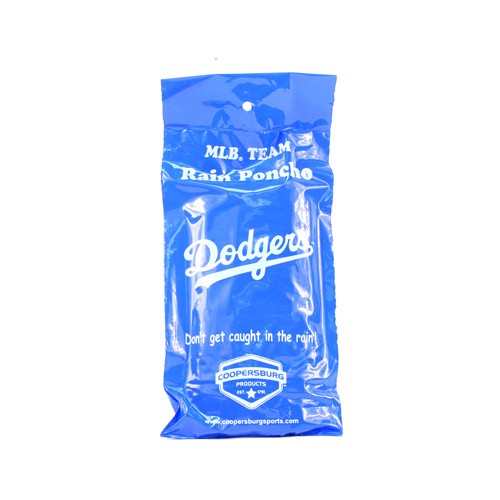 Los Angeles Dodgers Ponchos - (Full Blue Packaging) - COOP Style - Hooded Gameday Poncho - 12 For $36.00