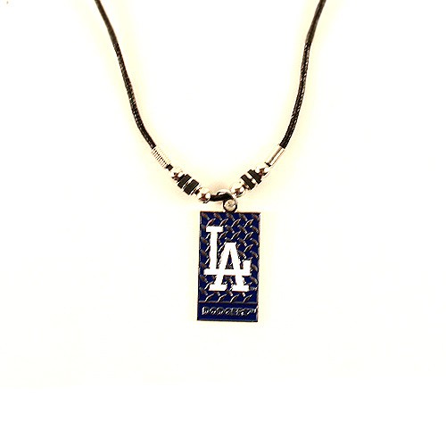 Los Angeles Dodgers Necklace - Diamond Plate - 12 For $39.00