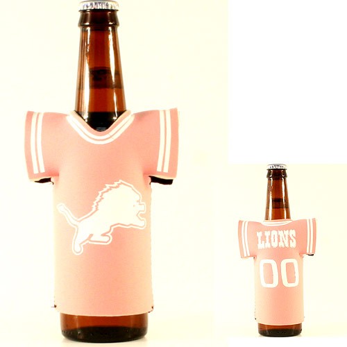 Total Closeout - Detroit Lions - Pink Jersey Style Bottle Coozies - 24 Coozies For $24.00