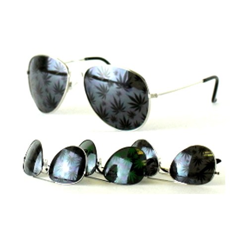 #MJ110 - Aviator Style Full Leaf Sunglasses - 12 Pair For $24.00