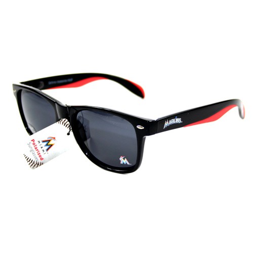 Miami Marlins Sunglasses - 2Tone Retro Style Polarized - 12 Pair For $48.00