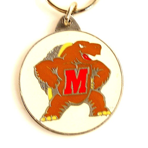 Total Blowout - Maryland Terapins Key Chains - Pewter Oval - 24 For $24.00