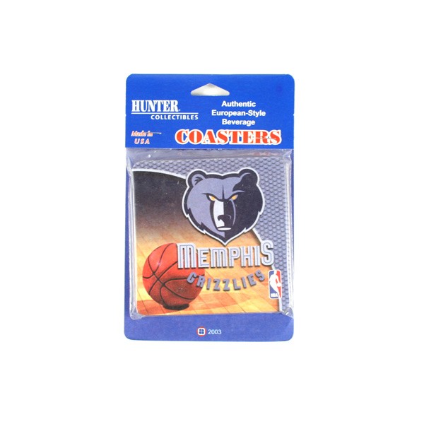 Total Blowout - Memphis Grizzlies Coasters - 6Pack Perfboard Euro Style Coaster Sets - 12 Sets For $12.00