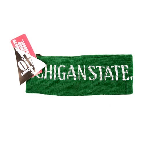 Closeout - Michigan State Spartans - Green Winter Knit Headbands - 12 For $48.00
