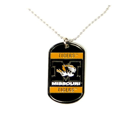 Missouri Tigers Necklaces - Heavyweight Dog-Tags - 12 Dogtags For $39.00