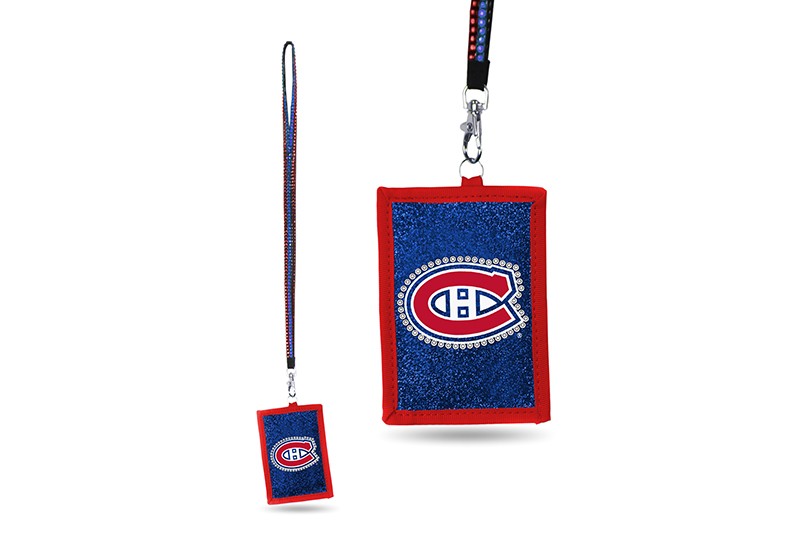 Montreal Canadiens Bling - Bling Lanyard With ID Holder - 12 For $30.00