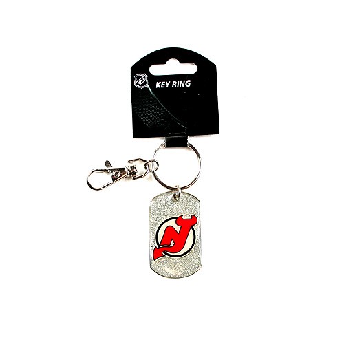 New Jersey Devils Keychains - Glitter Series - 12 For $24.00 